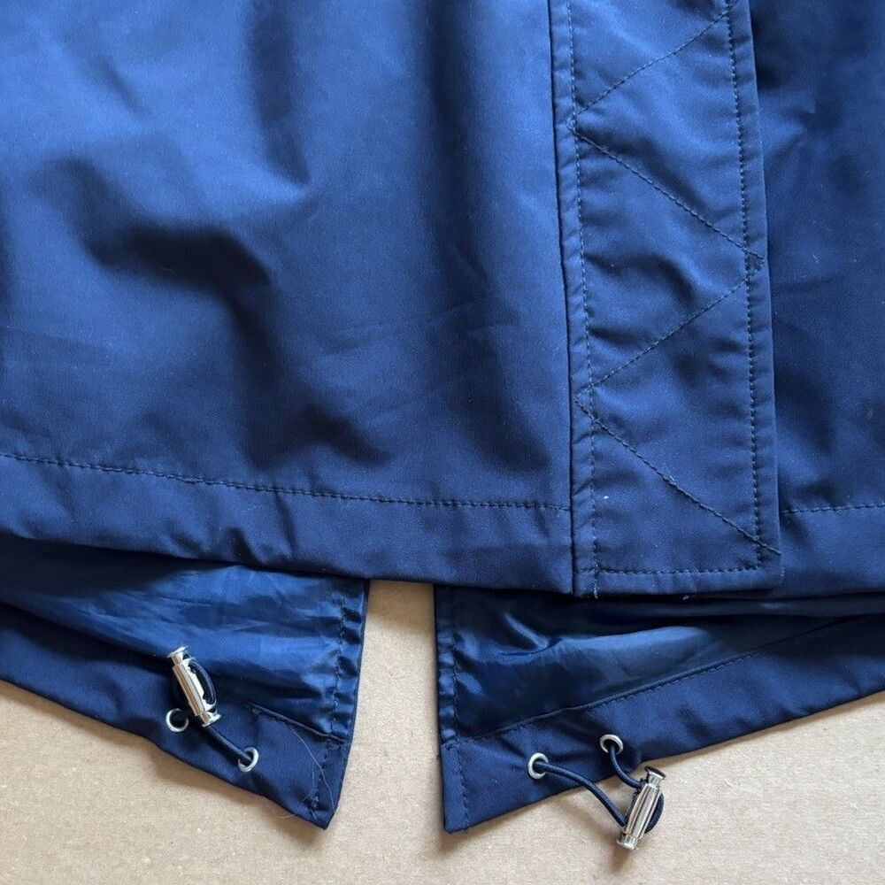 NAUTICA Anorak Windbreaker Hooded Lightweight Navy Rain Jacket Women’s Size XS - Picture 7 of 15
